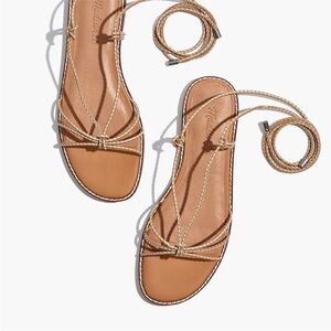 NEW Madewell The Katya Lace-Up Sandal
